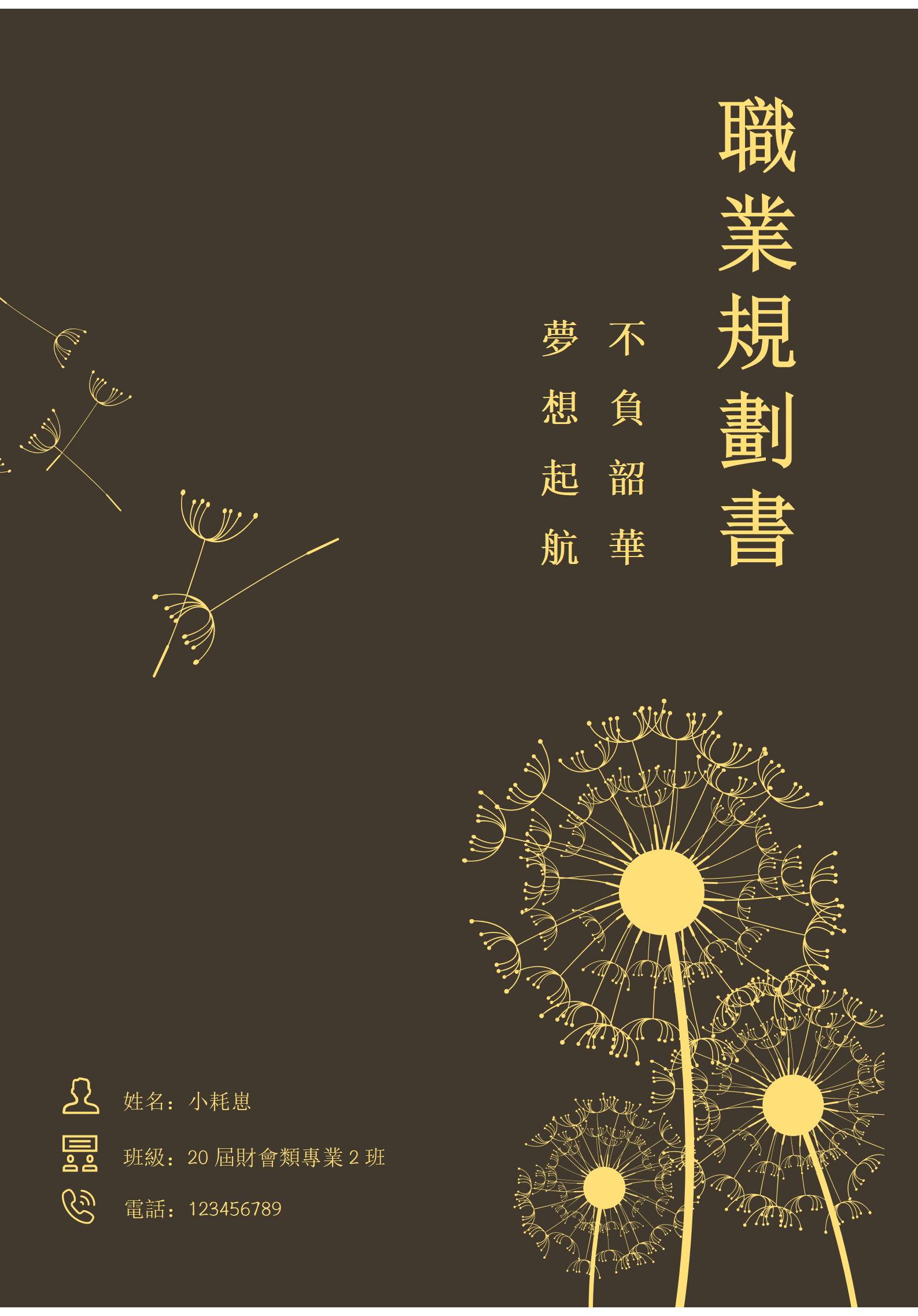 大學生職業生涯規劃書範文模板